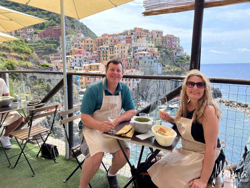Pesto experience at Nessun Dorma, Manarola, Cinque Terre, Italy