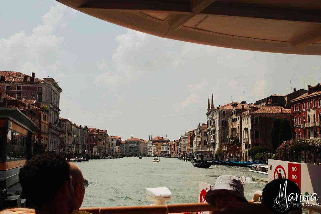 Interior of a vaporetto, Venice, Italy