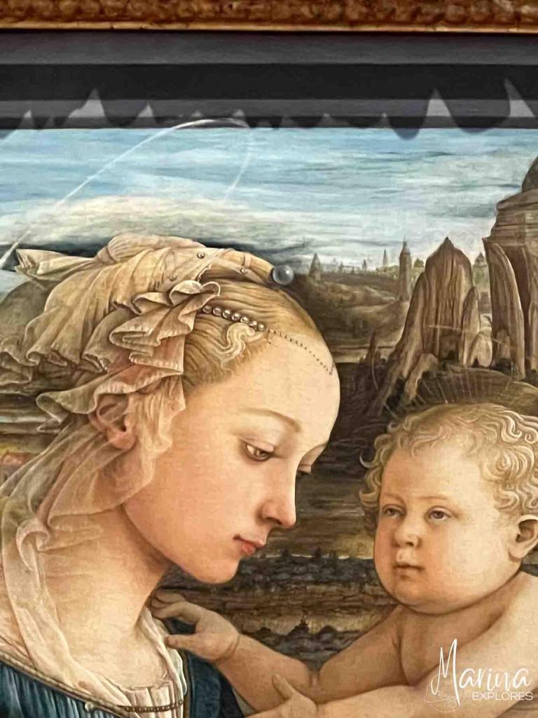 Uffizi Gallery painting in Florence, Italy