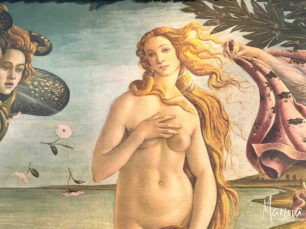 Uffizi Gallery painting in Florence, Italy