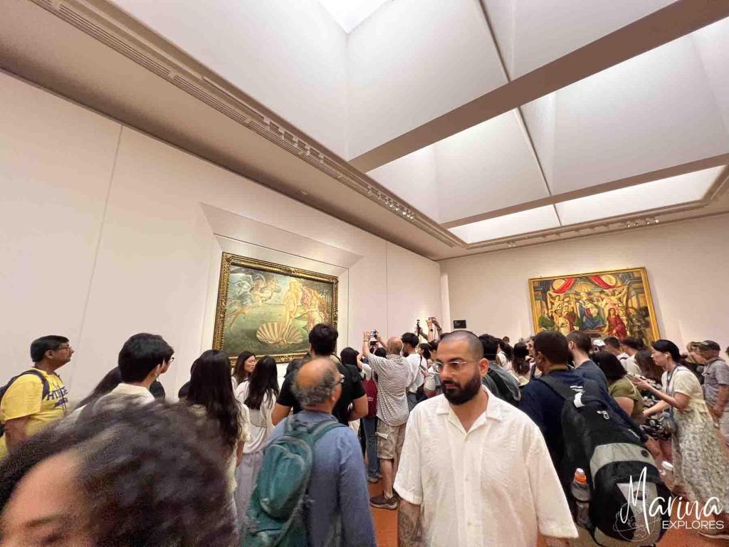 Uffizi Gallery painting in Florence, Italy