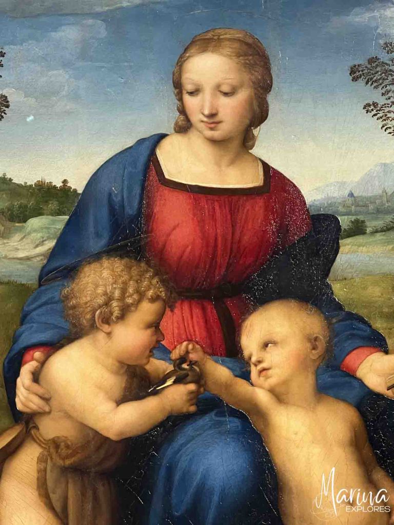 Uffizi Gallery painting in Florence, Italy