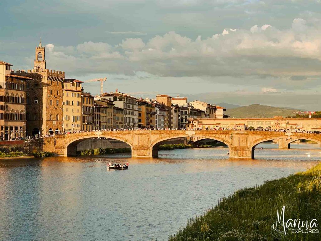 Sunset ponte Florence, Italy
