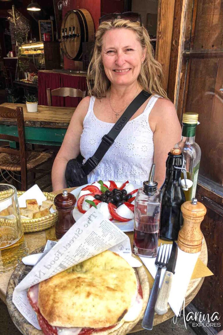 Panini at cafe in Florence, Italy