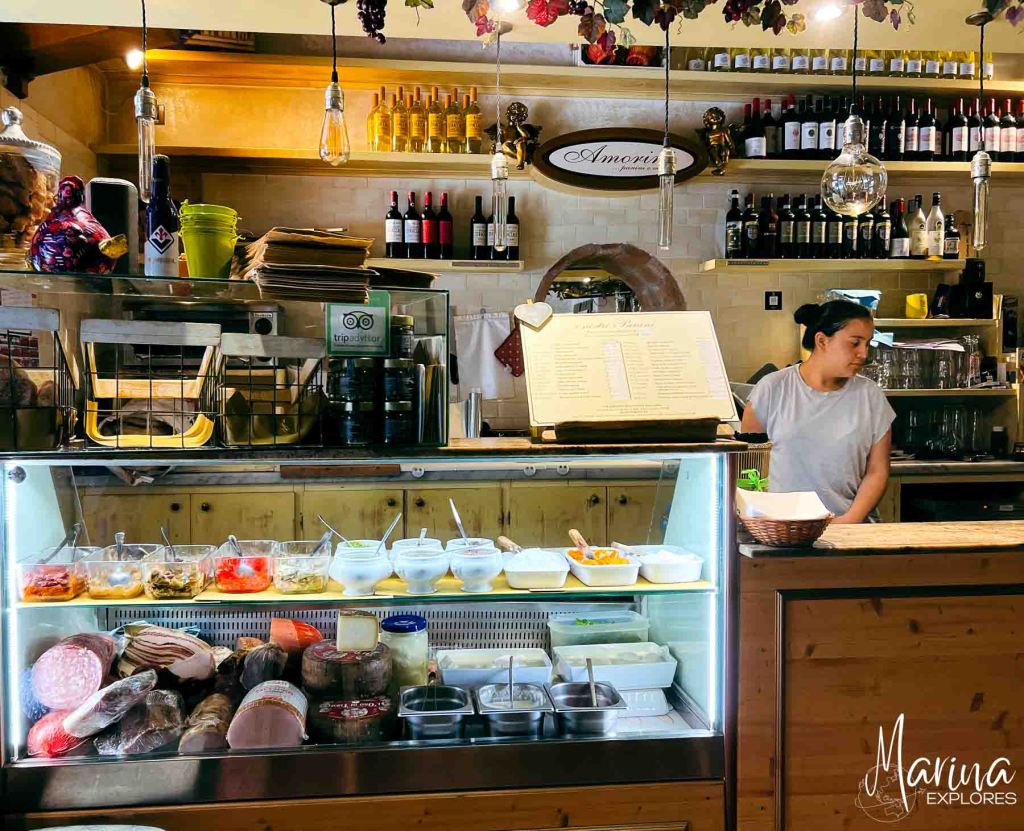 Panini at cafe in Florence, Italy