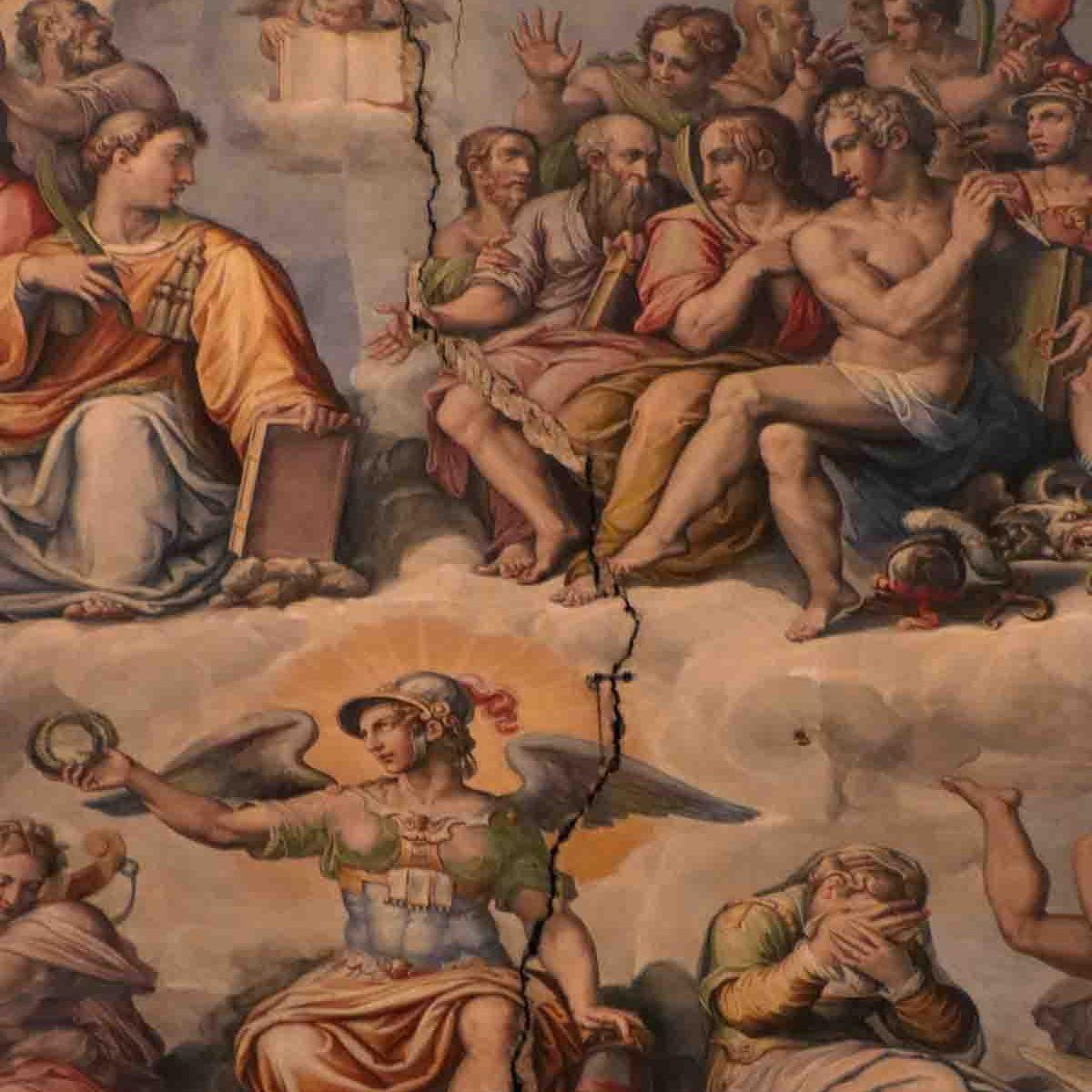 Artwork from interior of Duomo in Florence, Italy