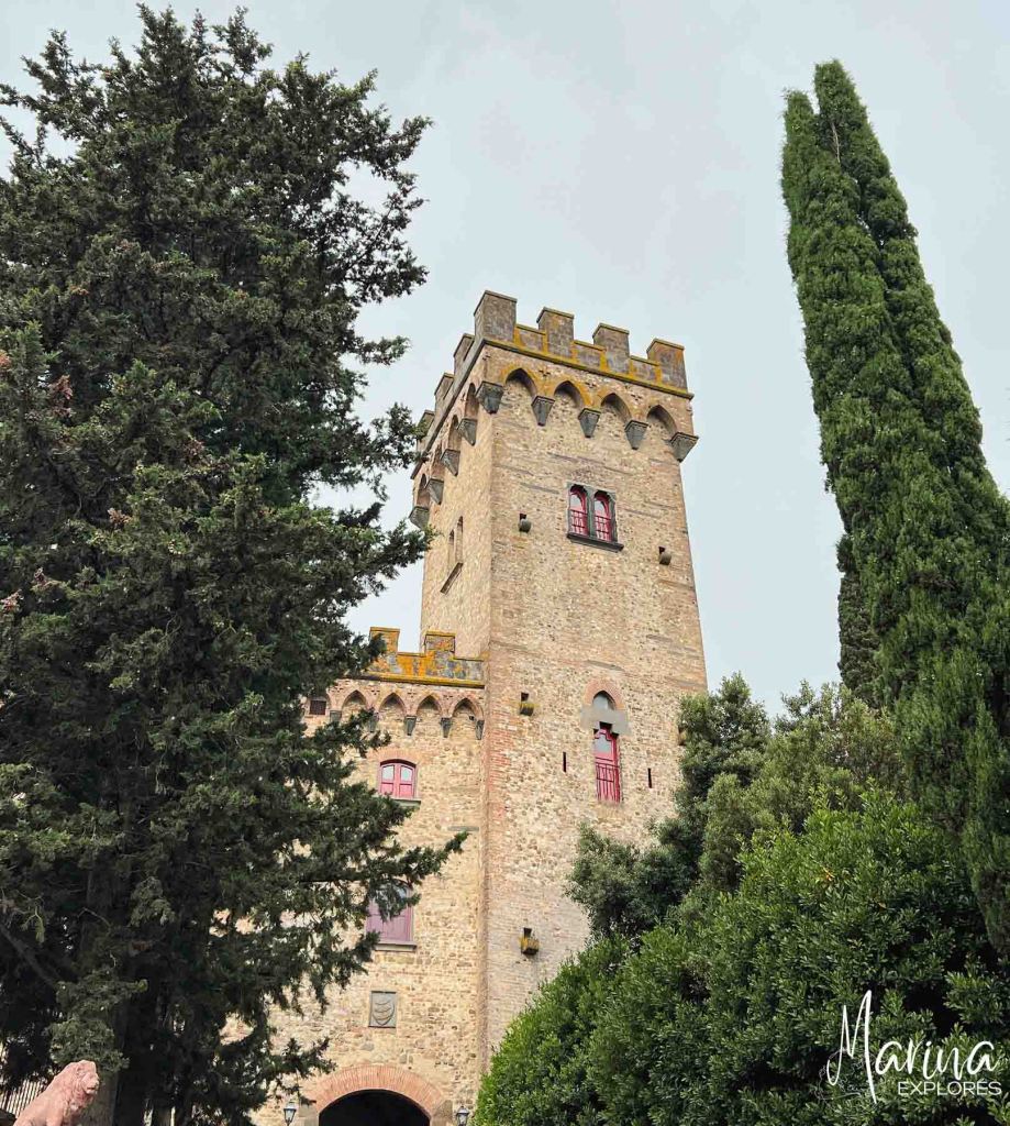 Castle lunch after Vespa tour in Florence, Italy