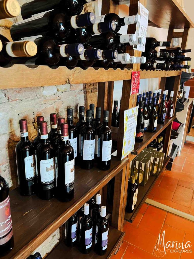 Wine tasting at a castle after Vespa tour in Florence, Italy