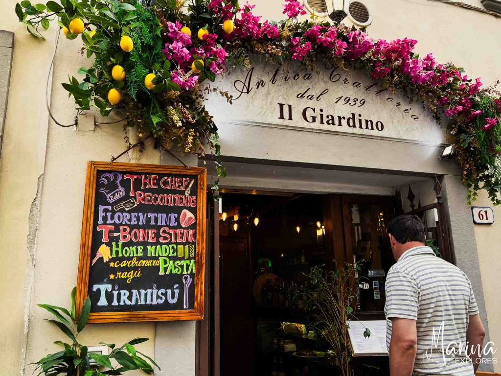 Restaurant for Bistecca Florentina in Florence, Italy