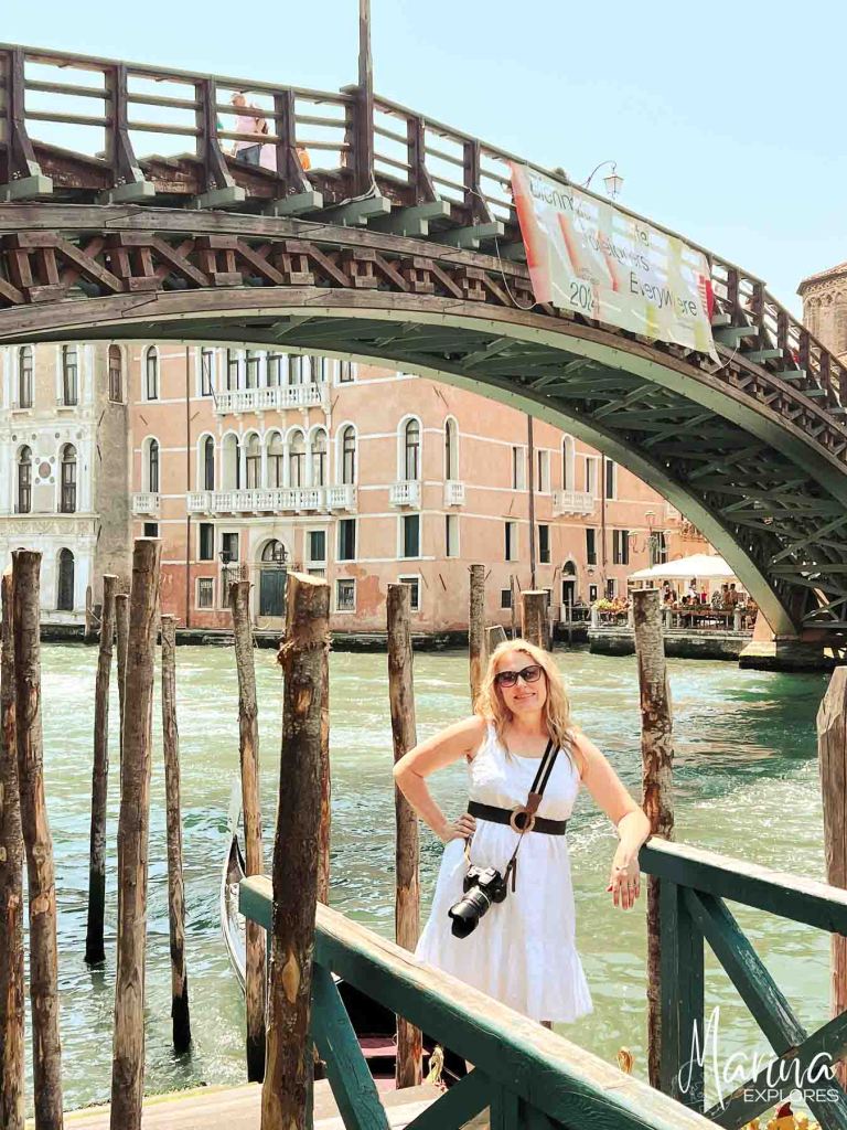 Accademia wooden bridge Venice, Italy