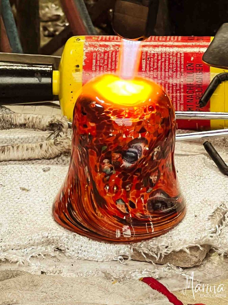 Glass blowing class at Wave Murano Glass Venice, Italy