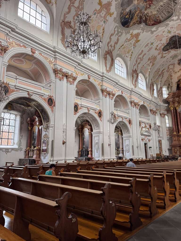 Jesuit church Lucerne interior